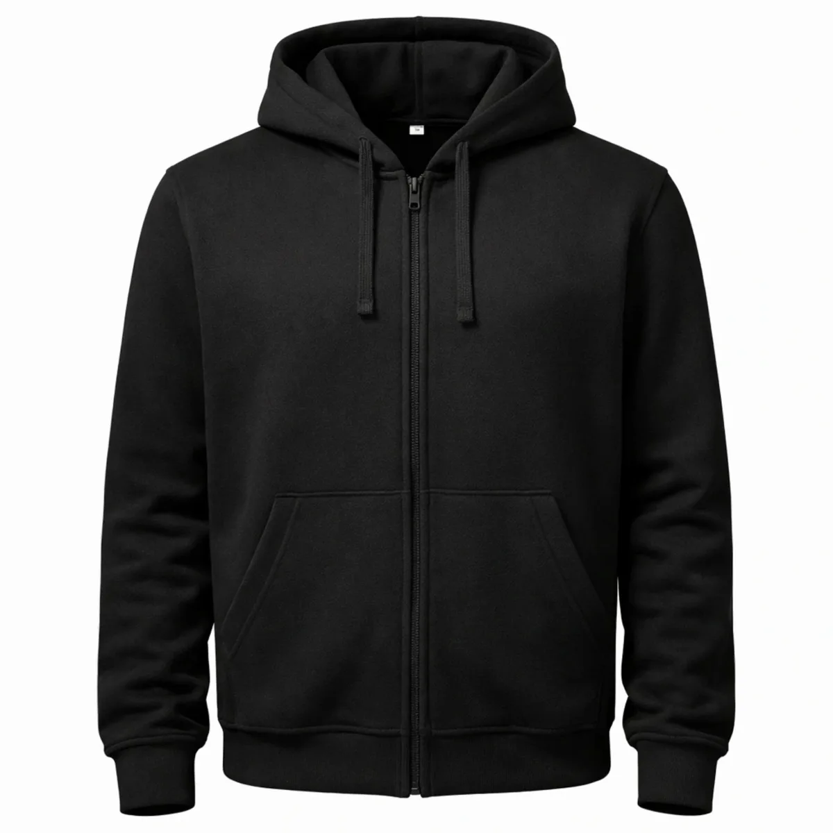 B&C ID.224 Zip Hood Herren Schwarz – Hoodie bedrucken | Merch Kartell Kitzingen