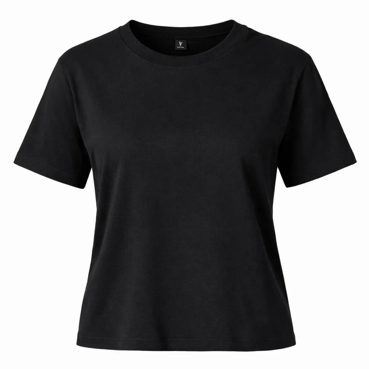 Build Your Brand Ladies Everday Tee Schwarz – T-Shirt bedrucken | Merch Kartell Kitzingen