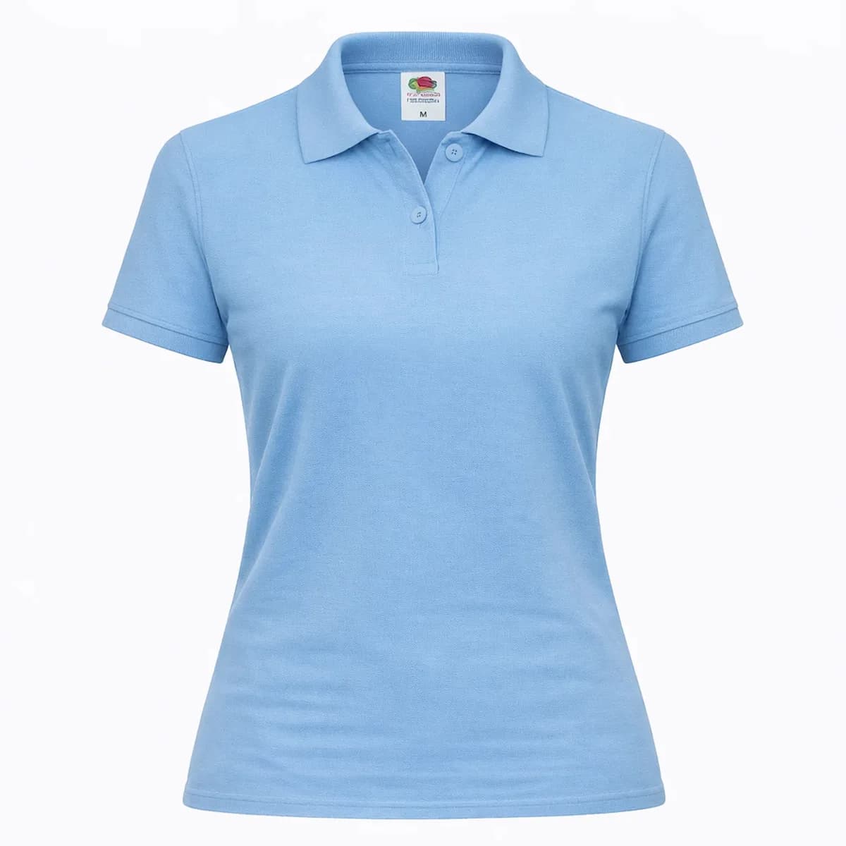 Fruit of the Loom Premium Polo Lady-Fit Women Sky Blue – Poloshirt bedrucken | Merch Kartell Kitzingen