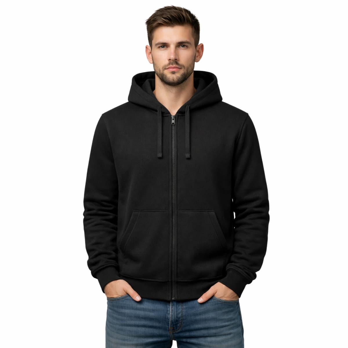 B&C ID.224 Zip Hood Herren